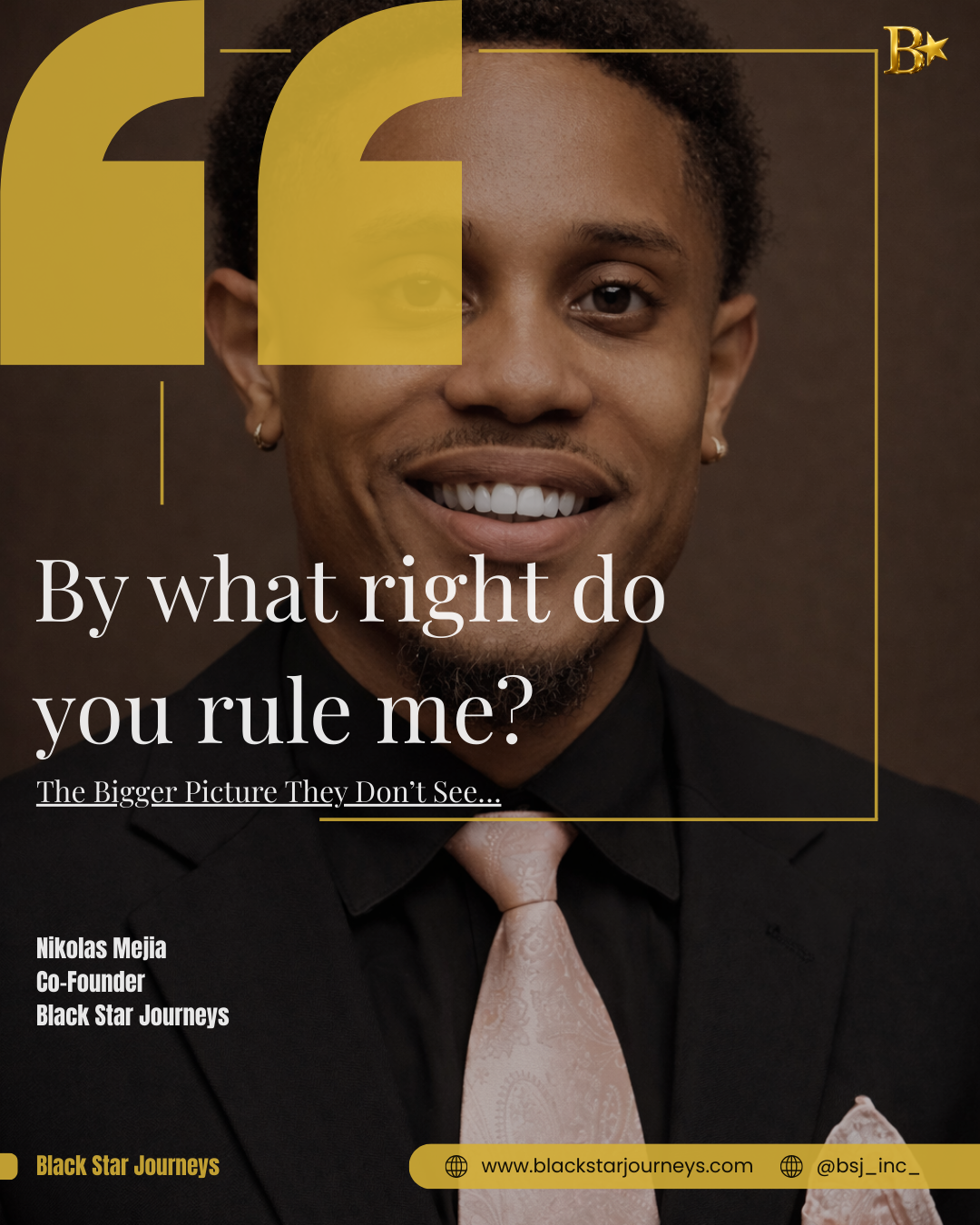 Nikolas Mejia Revolutionary Thought quote graphic