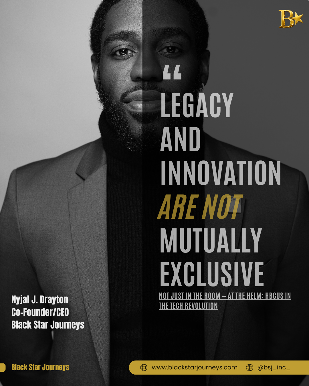 Nyjal J. Drayton Revolutionary Thought quote graphic